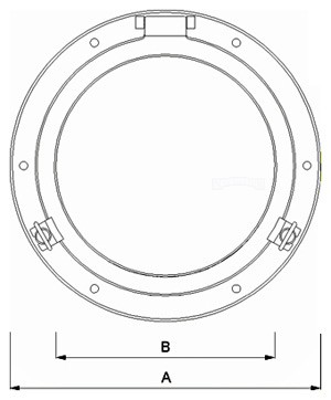 A/Mb 2  Stück Bullauge als Spiegel Durchmesser ca 30cm 